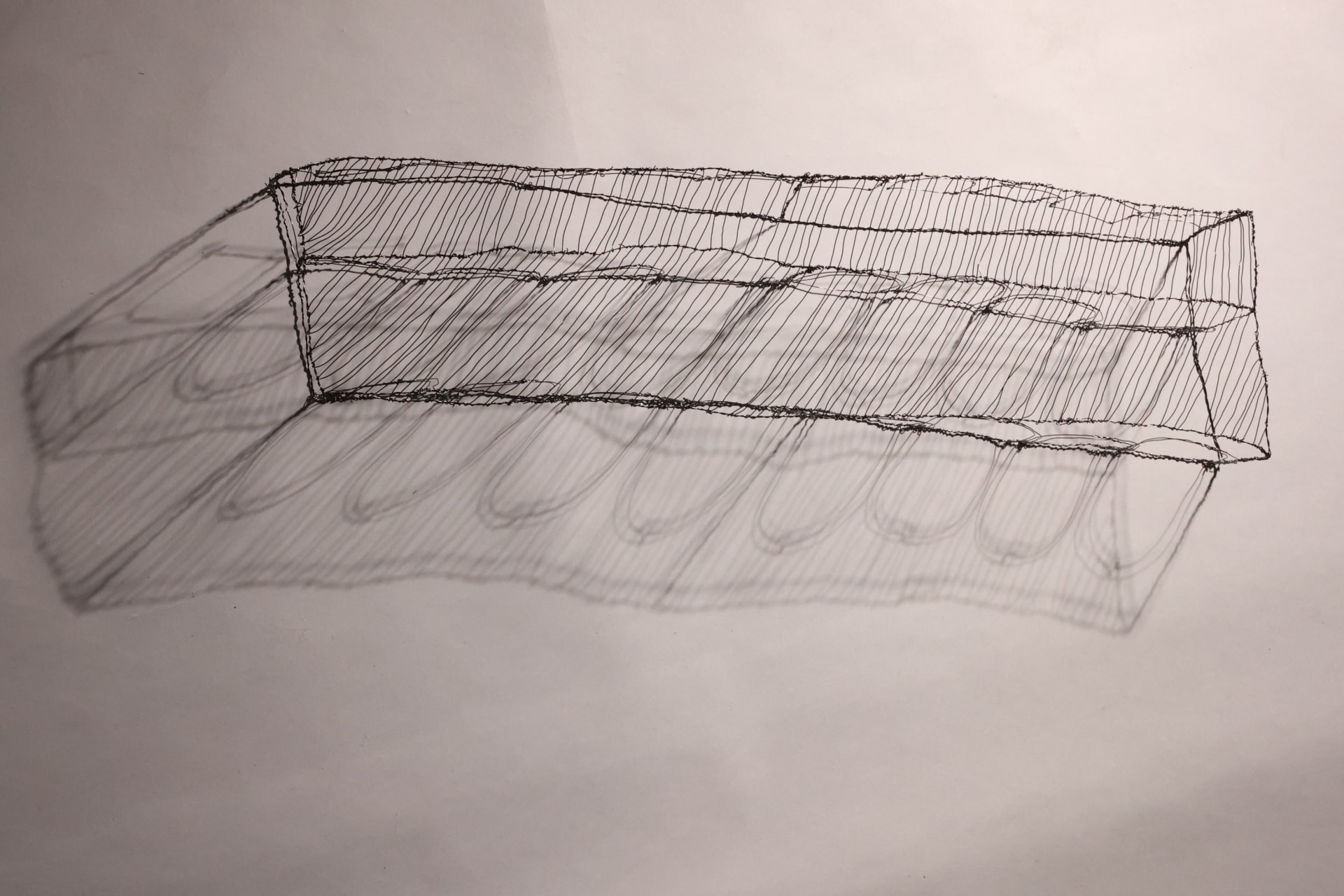 weaving wire model full length with shadows