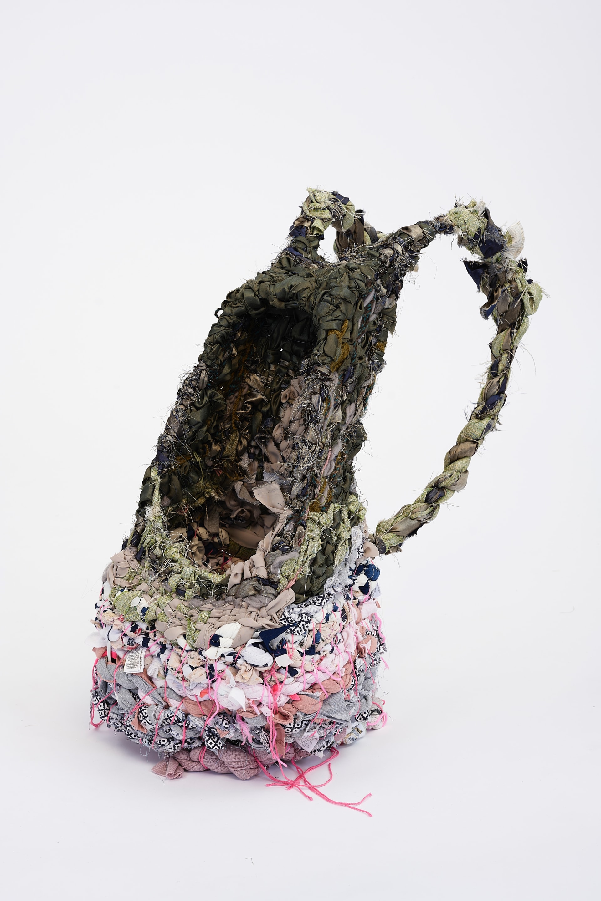 An stand alone image of the backpack off of the body, showing it’s full shape, texture and colour.