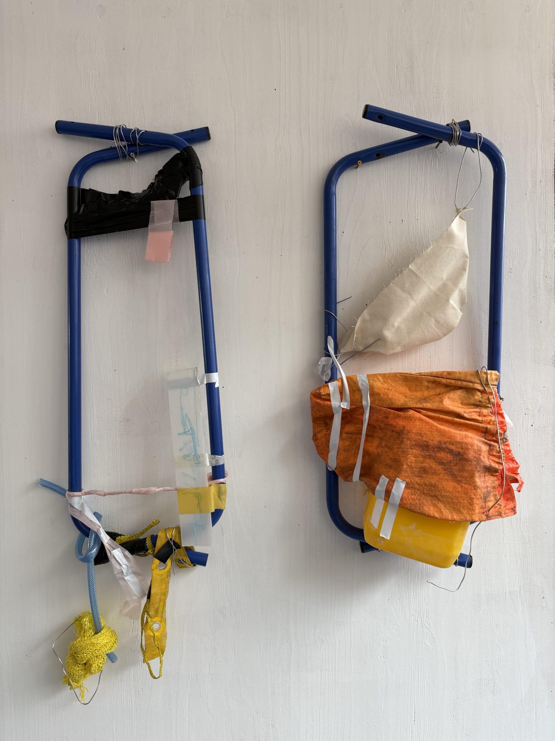 Sculpture of a collation of found materials, final outcome for project 'SCRAPPER'.