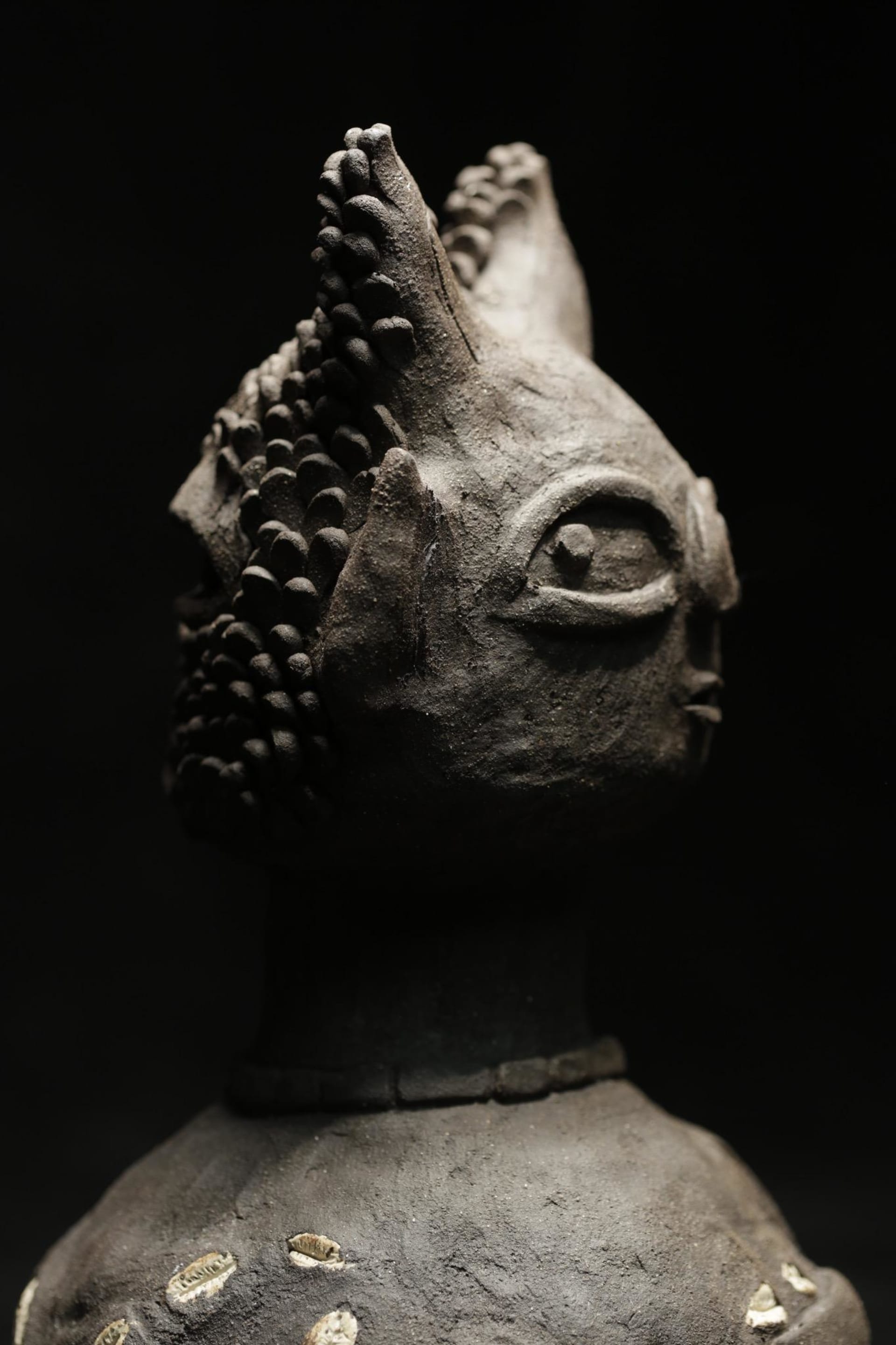 Self-Portrait, a two-faced ceramic piece that explores both sides of my upbringing.