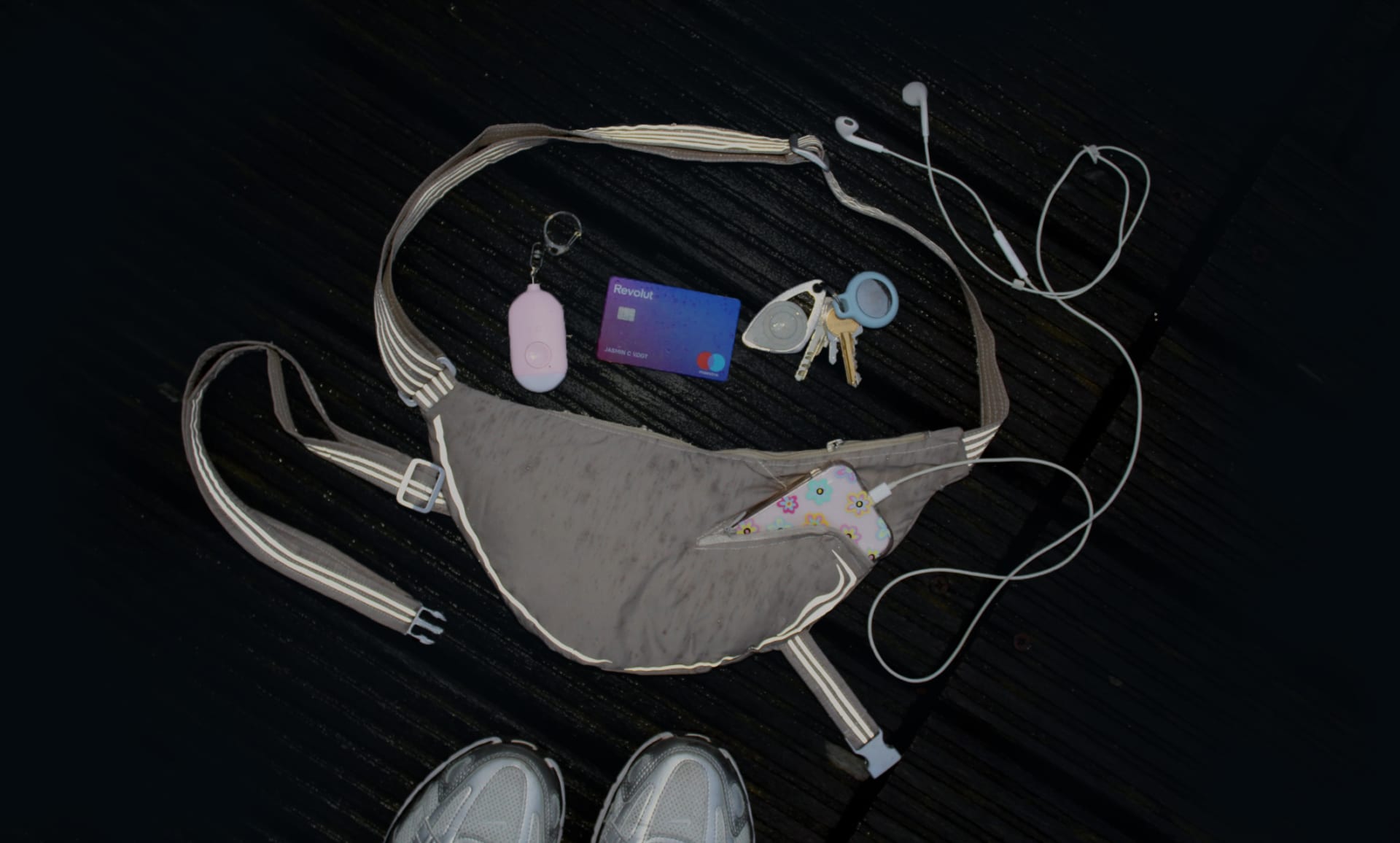Bag with everything that can fit inside