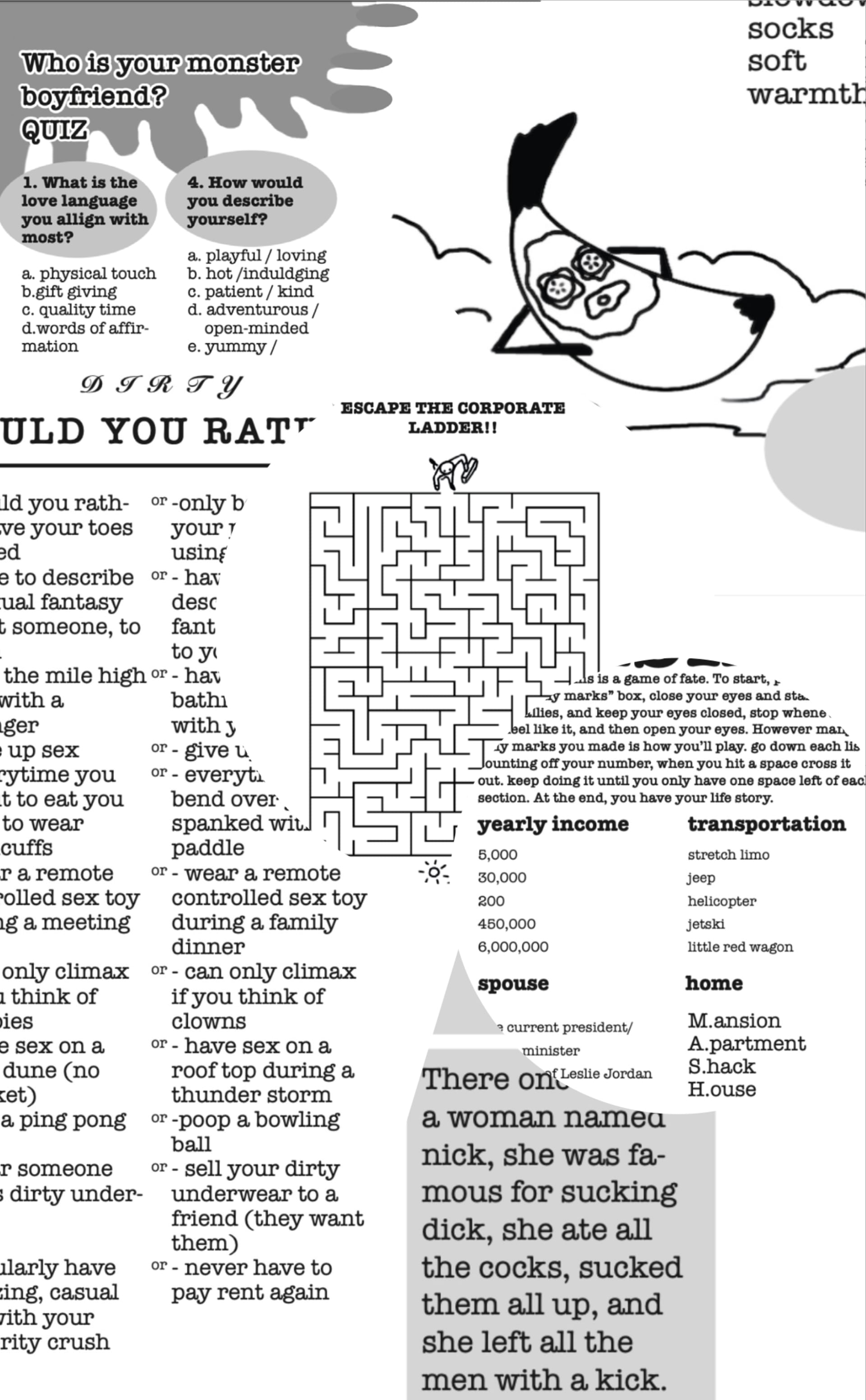 Collage of some of the WeeWee Games pages and games