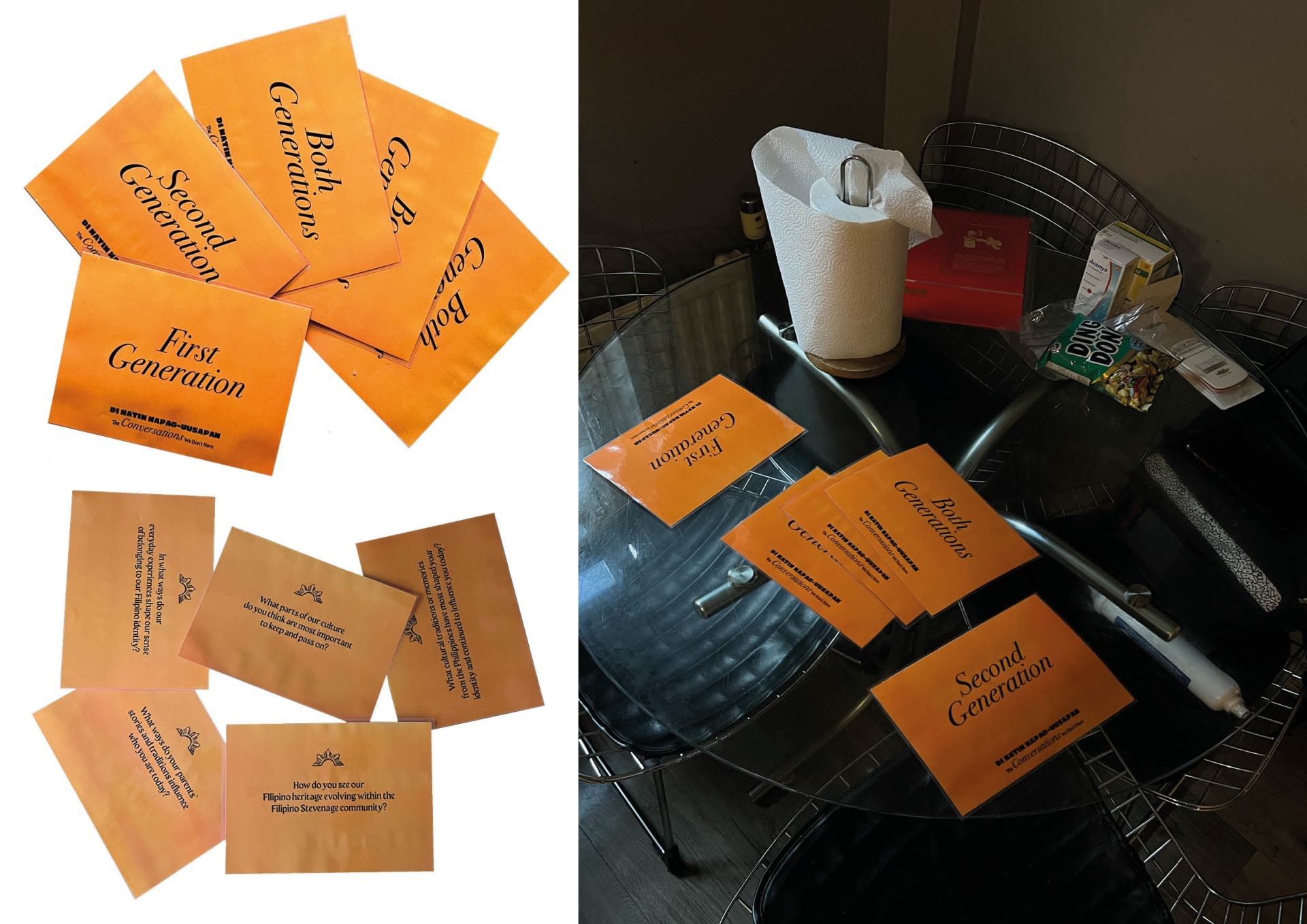 Question prompt cards