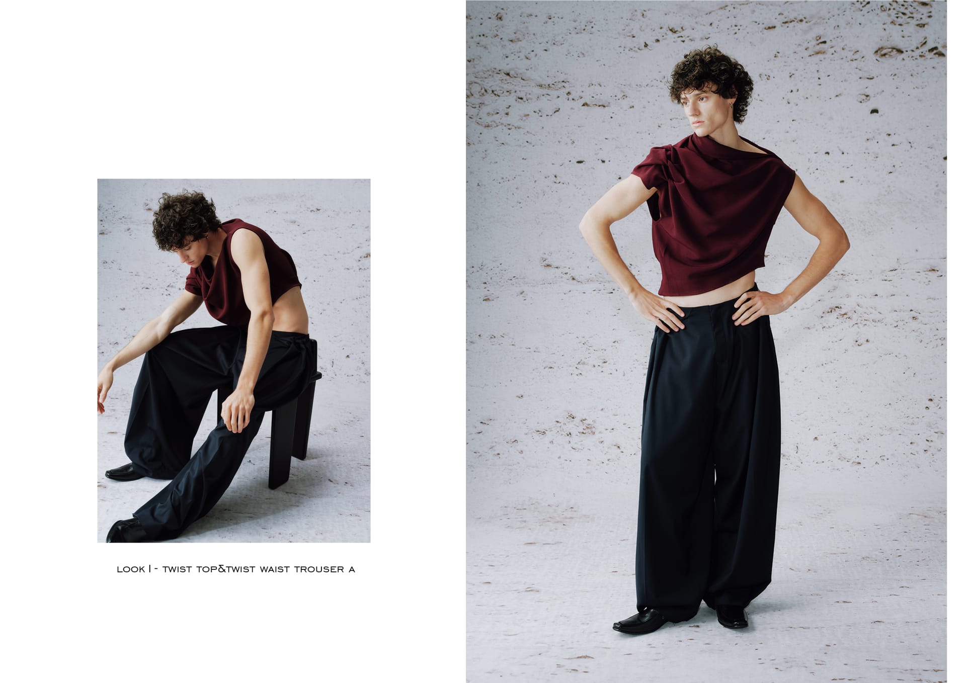 Look1- Twist Top and Twist Waist Trouser A