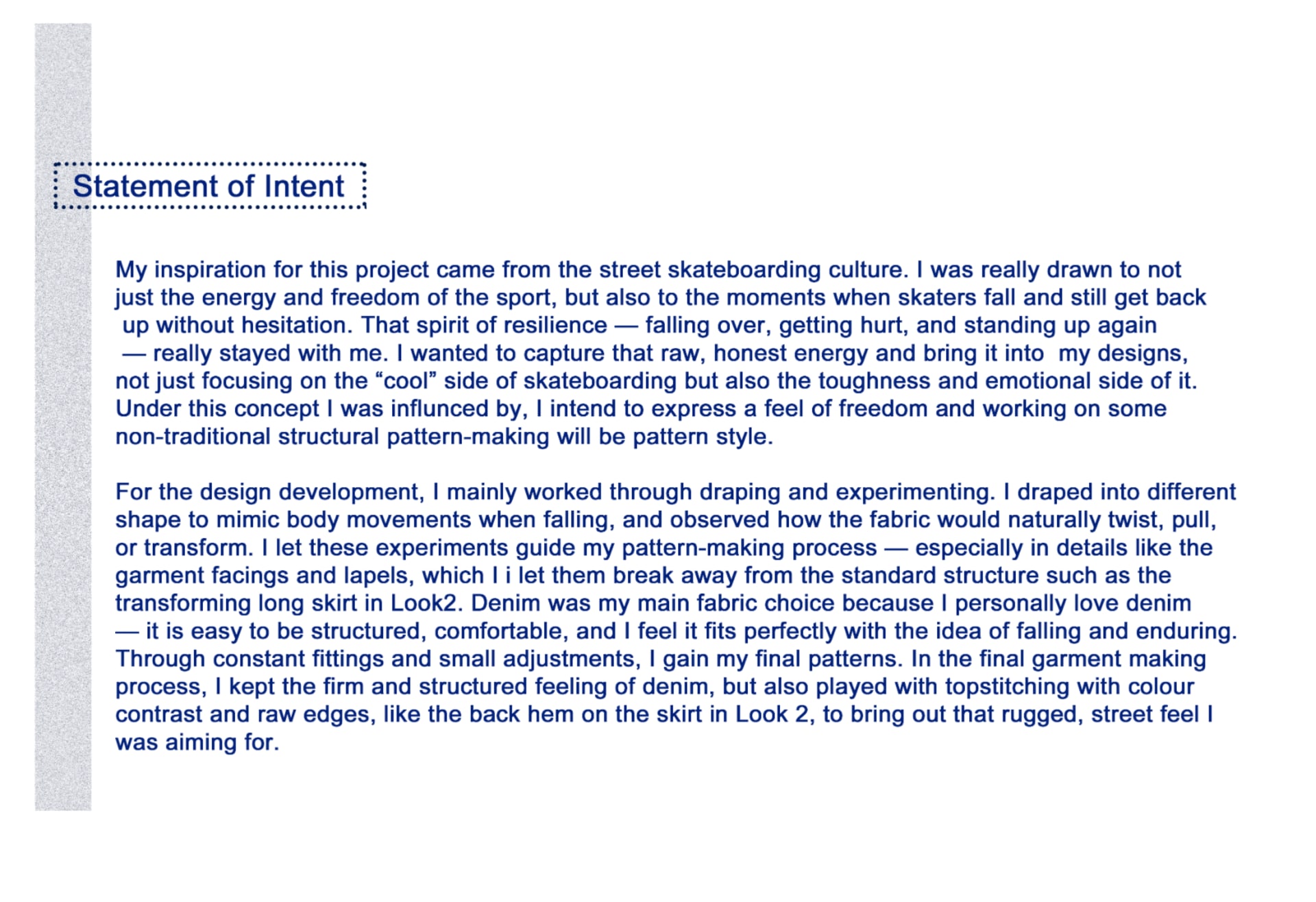 Statement of Intent