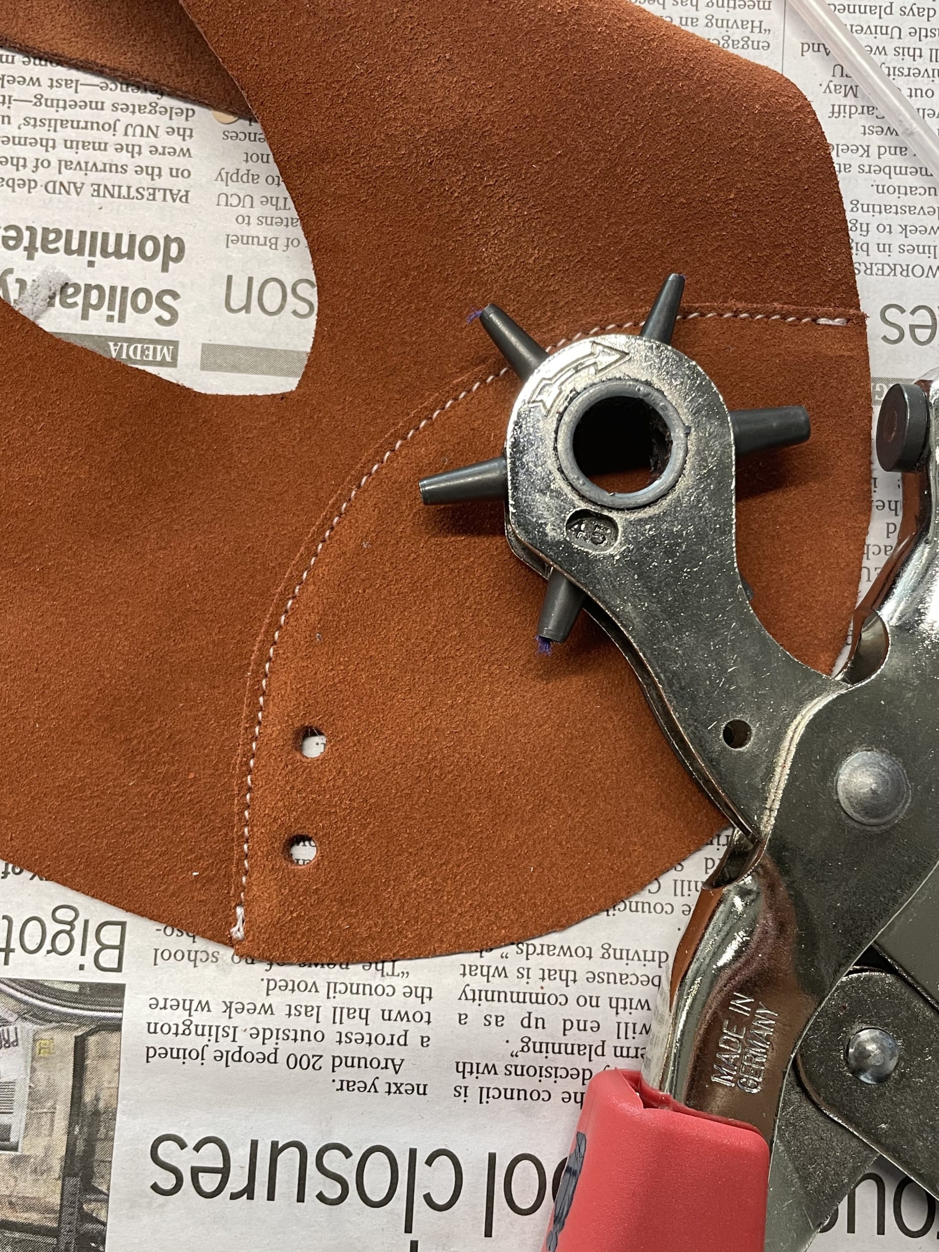 heel stitching and making process 