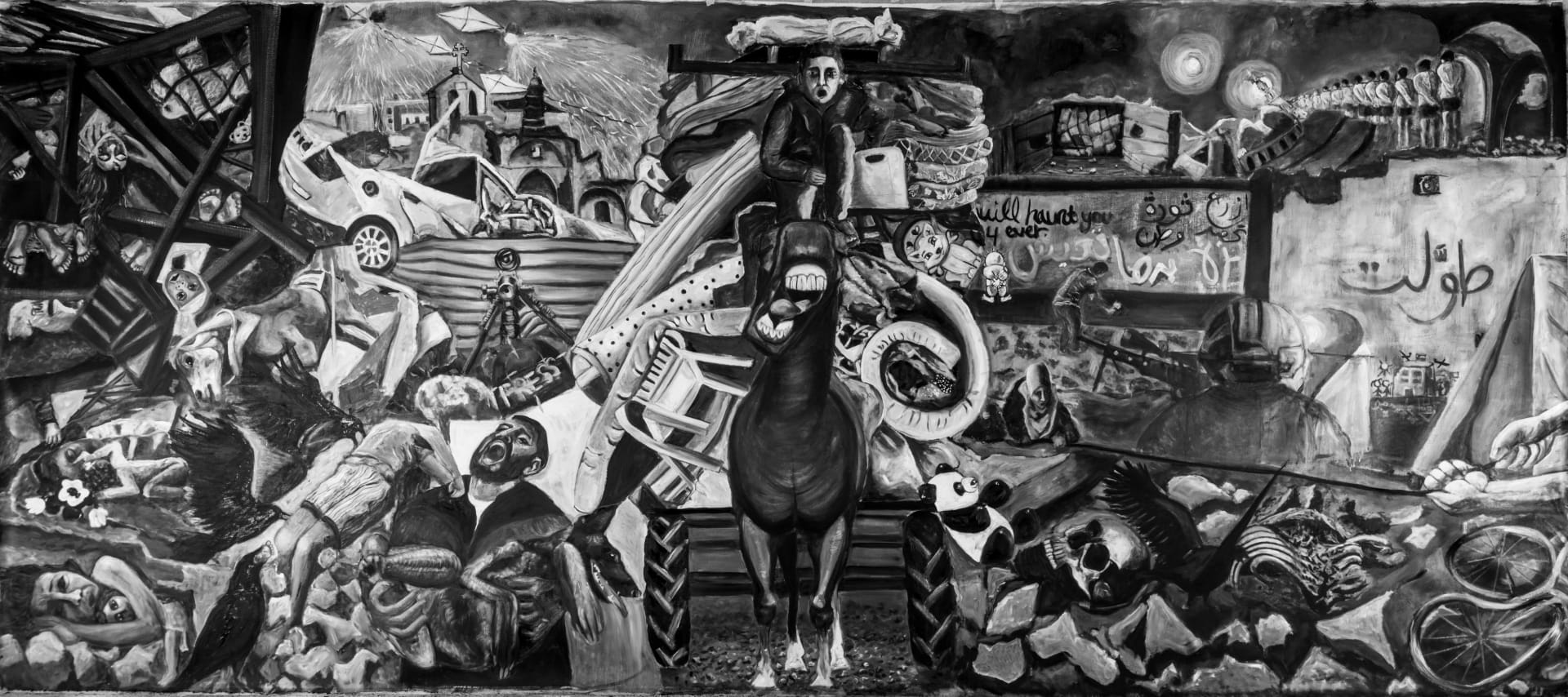 My painting reflects the loss of my people and my land