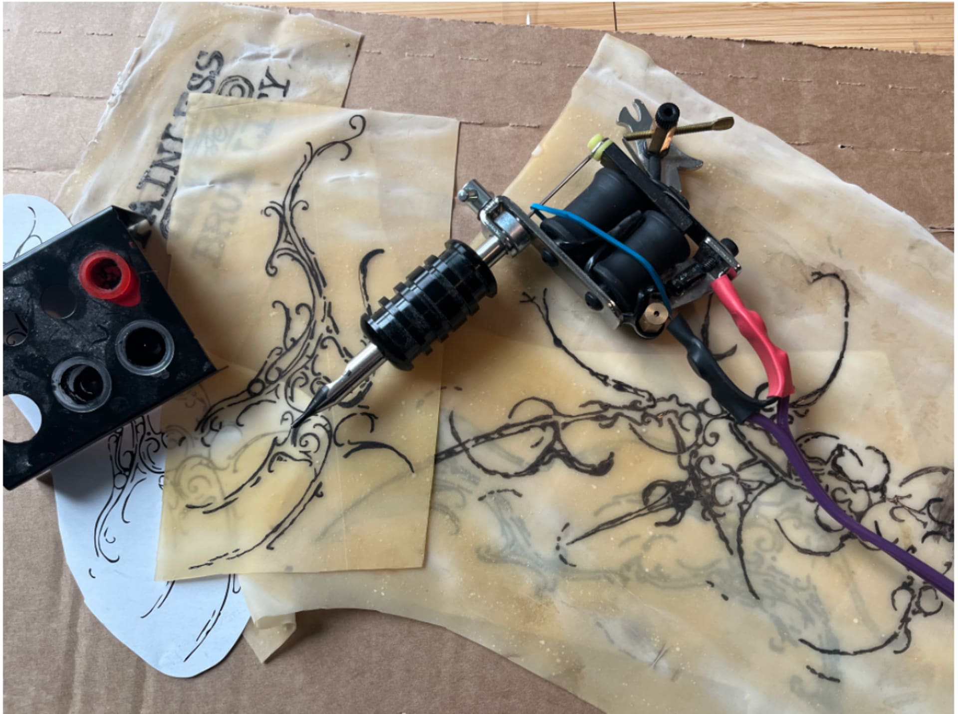Some different tattoo samples and trials