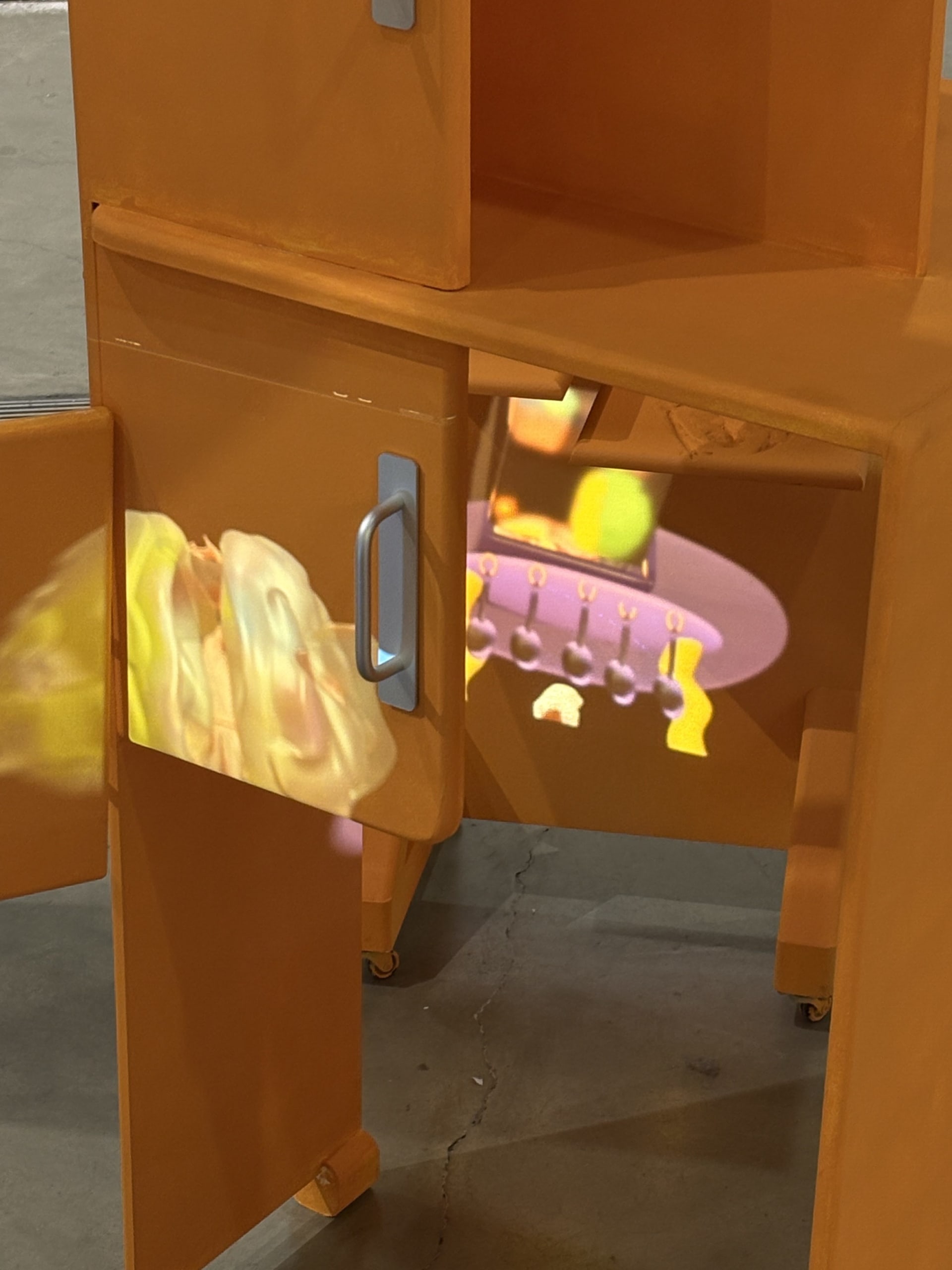 This work seeks to construct a fluid, intentional space through the reconfiguration of kitchen components, marks of use, and projected fragments and s