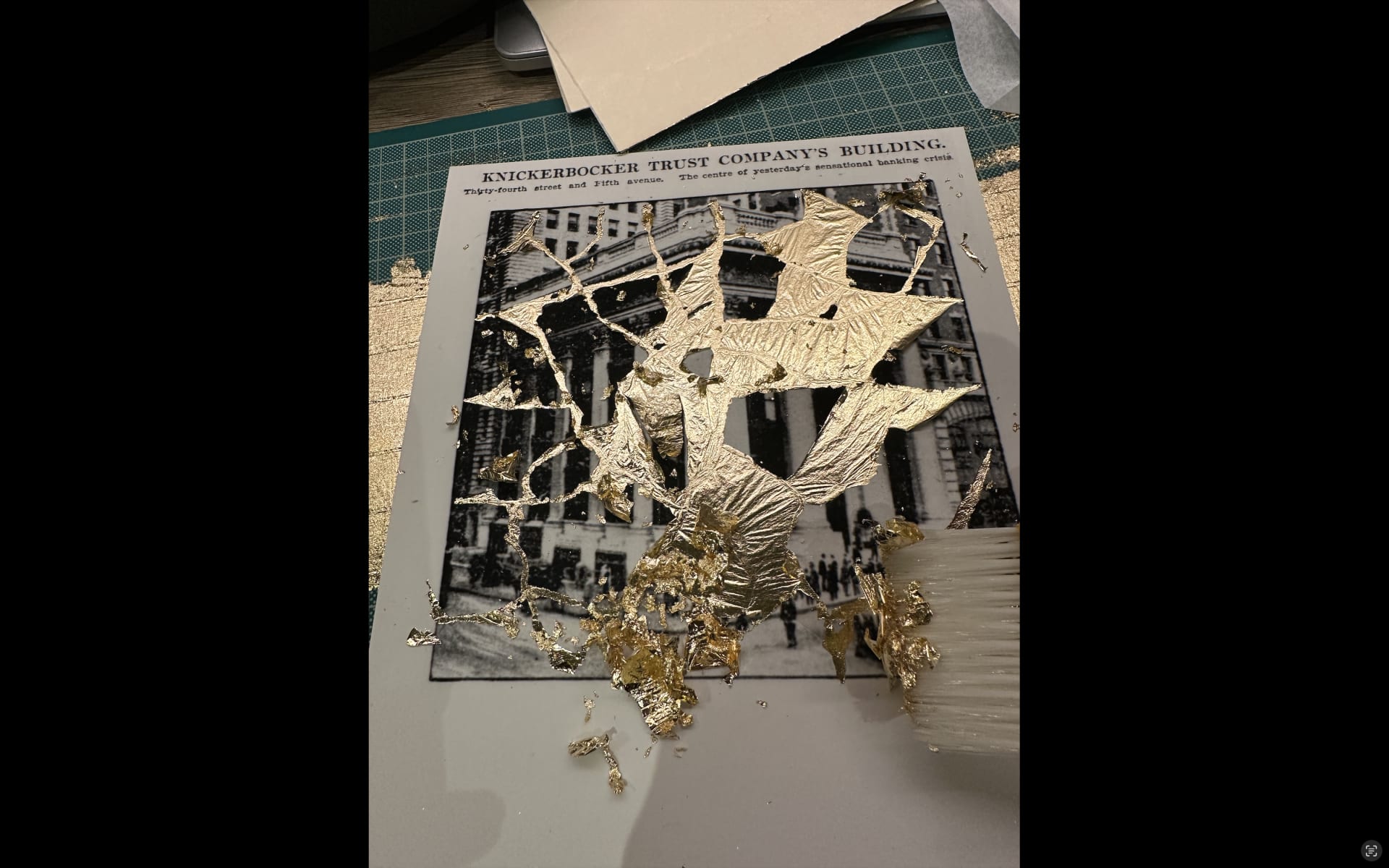 The Process of Gold Leaf Application