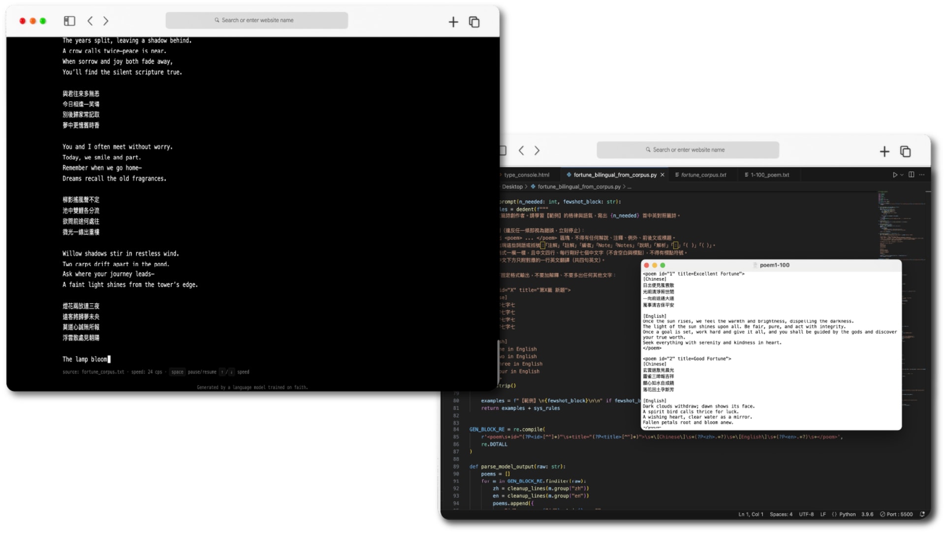 Algorithmic Divination Process
