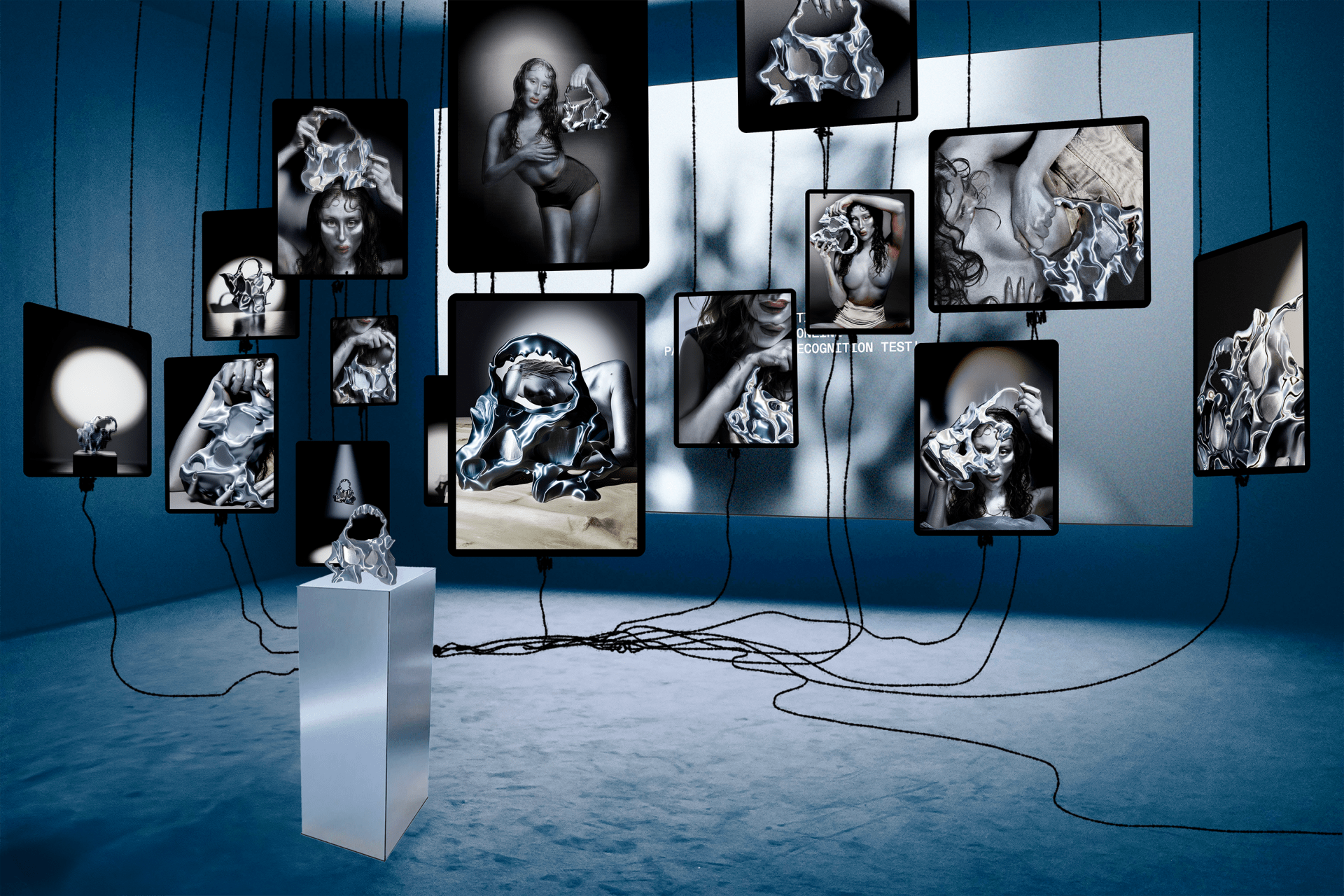 Installation of the bag, image series and film.