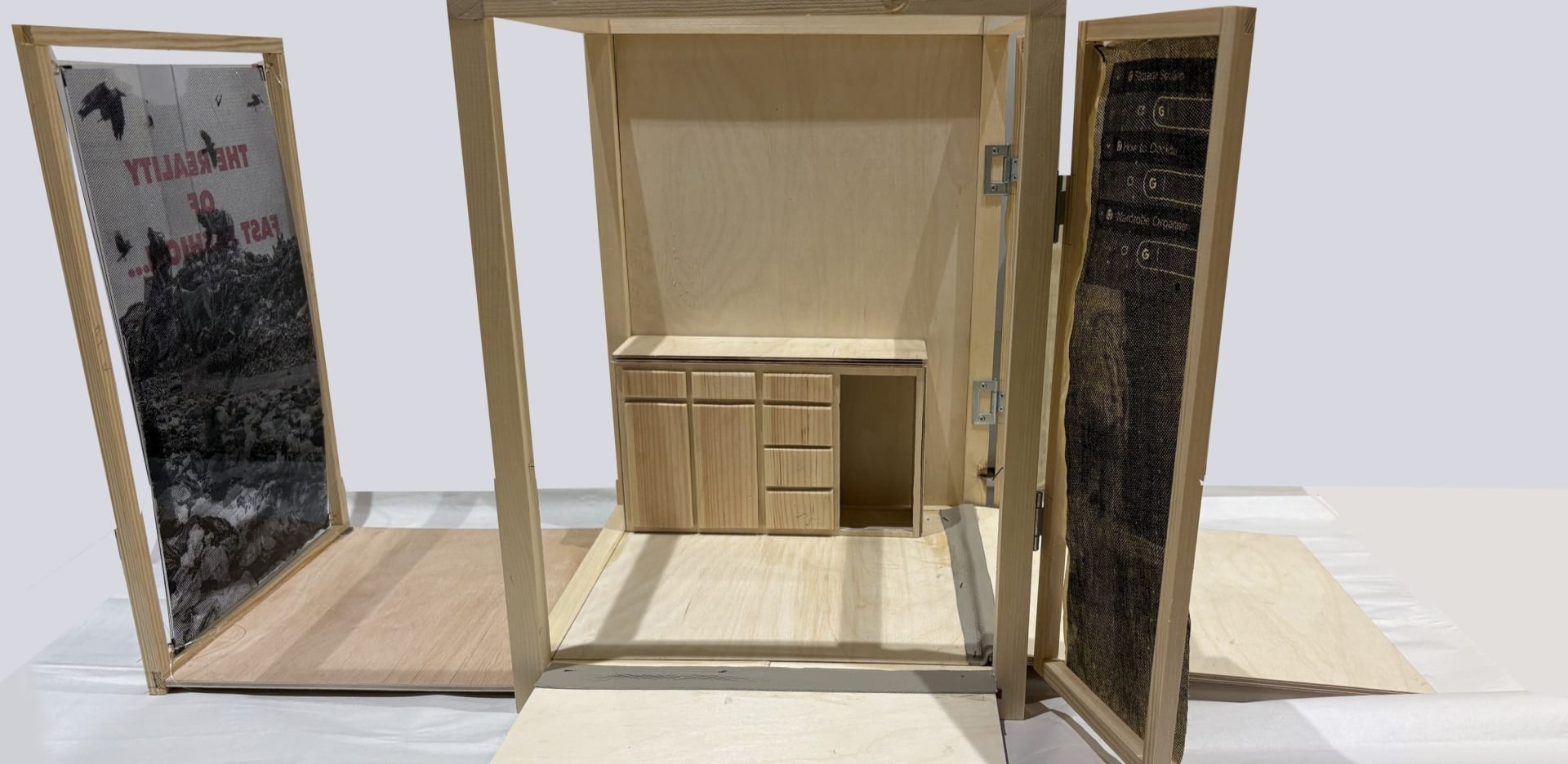 1:5 scaled prototype of my final proposal of a portable repair station.