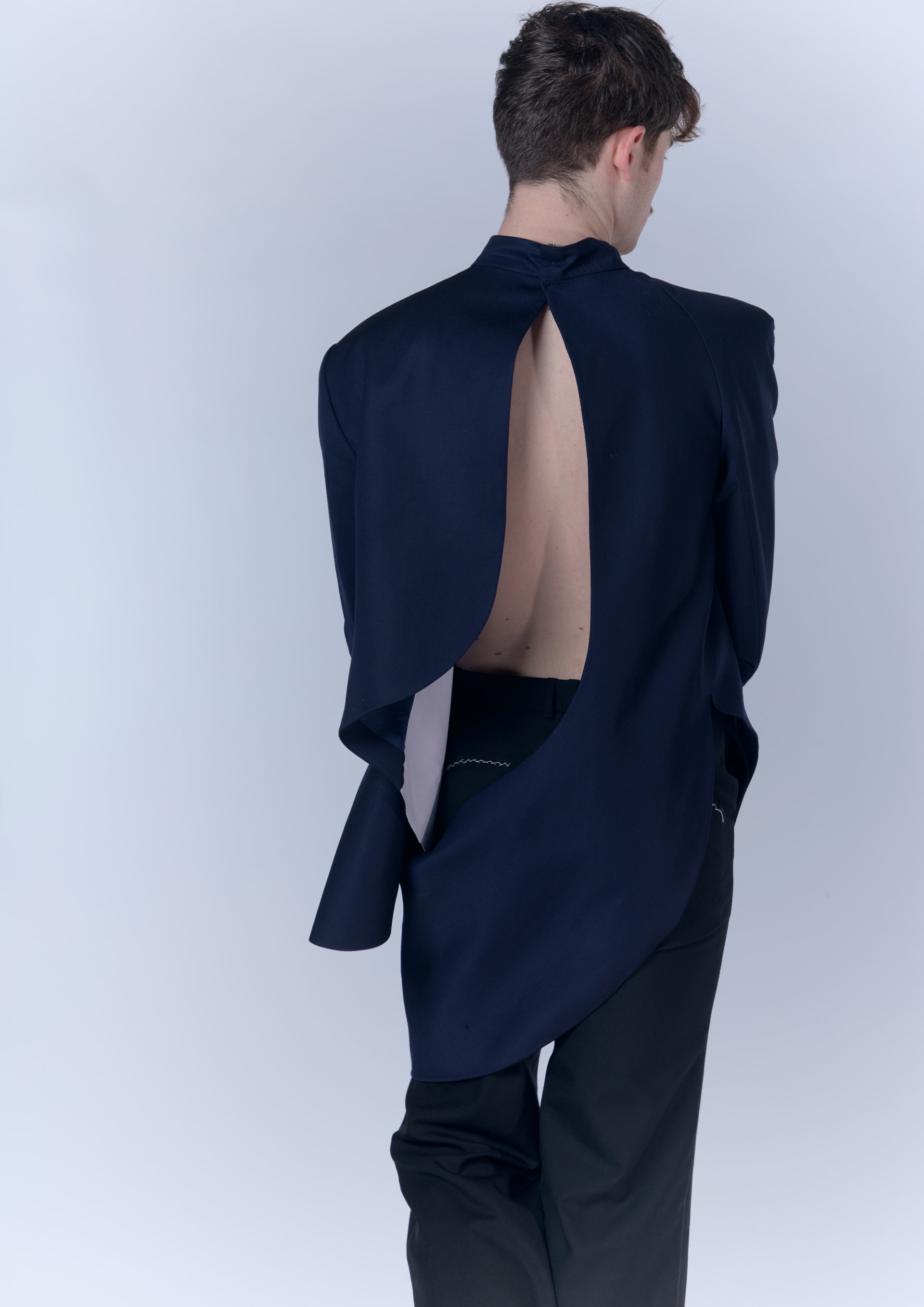 Look 2 Final Collection Deconstructed Tailored Jacket