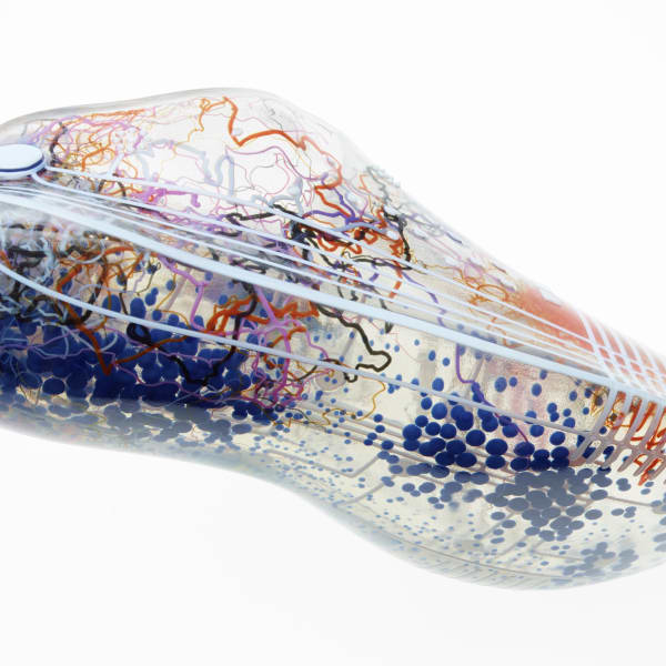 Multi-coloured semi-transparent show