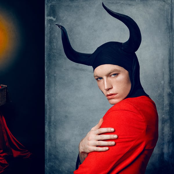 A triptych of photographs. 