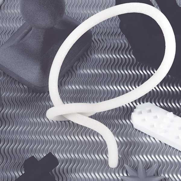 Computer-generated image of grey and white objects.