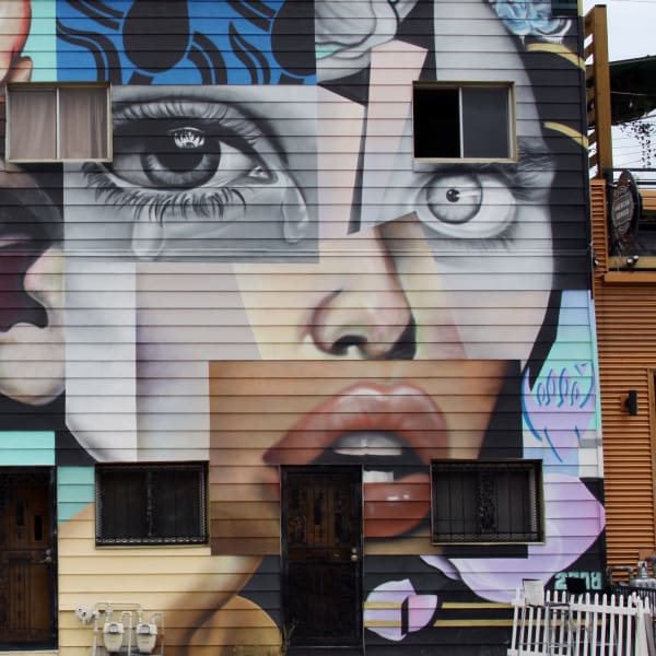 Graffiti art on building