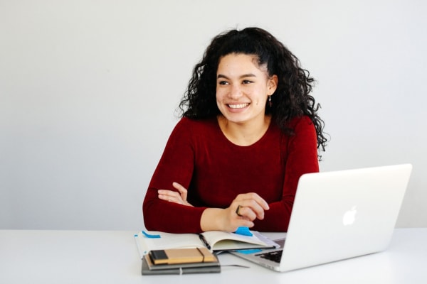 Student with Laptop