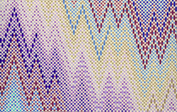 An abstract zig-zag pattern