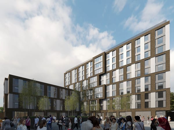 Exterior shot of Gardens House hall of residence