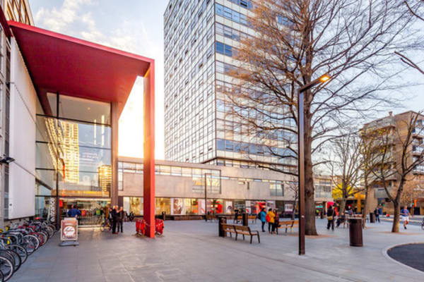 Exterior shot of the London College of Communication building in Elephant and Castle