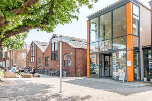 Exterior shot of the Wimbledon College of Arts building