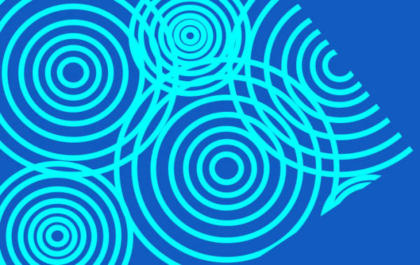 web circles blue colour. 