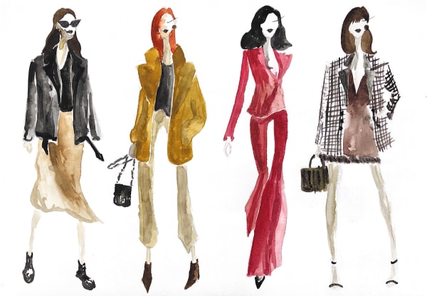 Colourful fashion Illustrations.