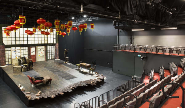 students performing in the theatre 