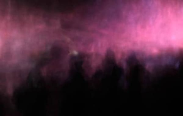Pink lit fog 