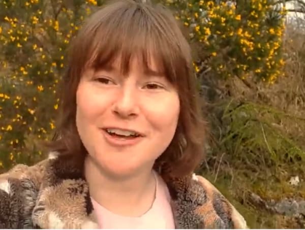 woman talking to camera