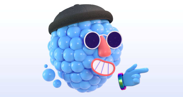 Big Welcome character wearing sunglasses