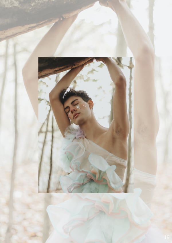 Image of model with glitter make up