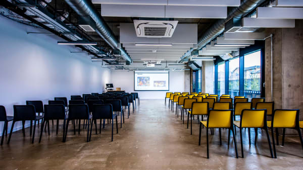 Lecture space at The Hub in Peckham.