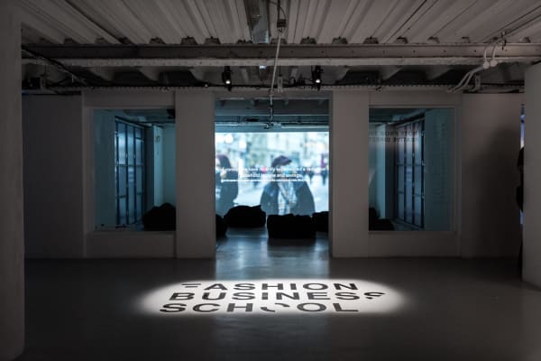 Digital installation for Fashion Business School