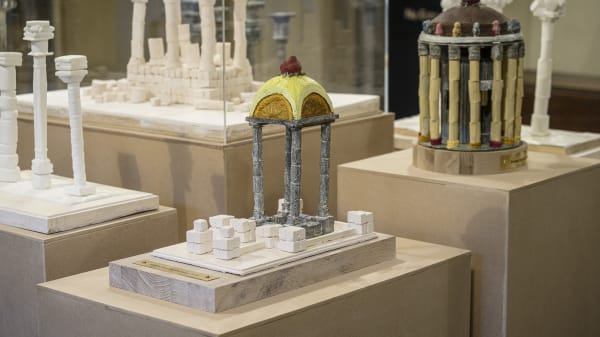 Architectural sculptures by Paul Coldwell part of the Picturing the Invisible research project.