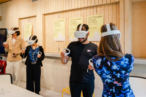 People with VR headsets
