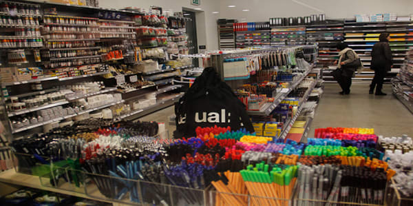 Interior of the art shop