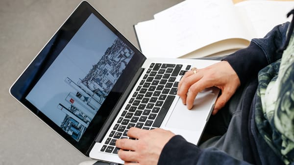 student with laptop