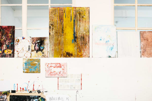 Paintings on a wall