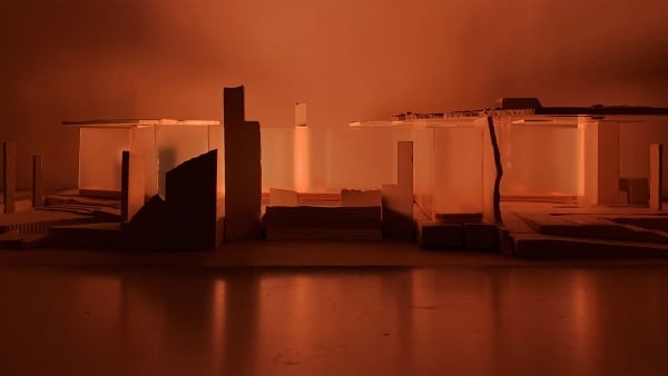 Architectural model by Ruijie Shen - MA Interior Spatial Design.