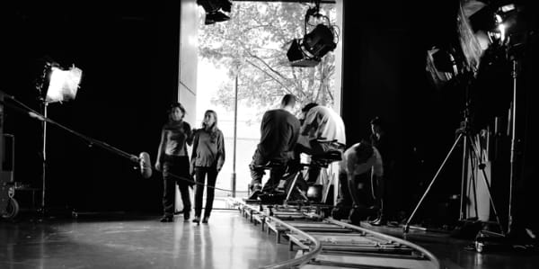 Film and Video students on set