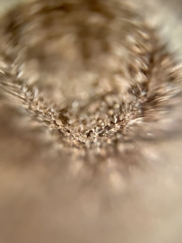 Rock under a microscope