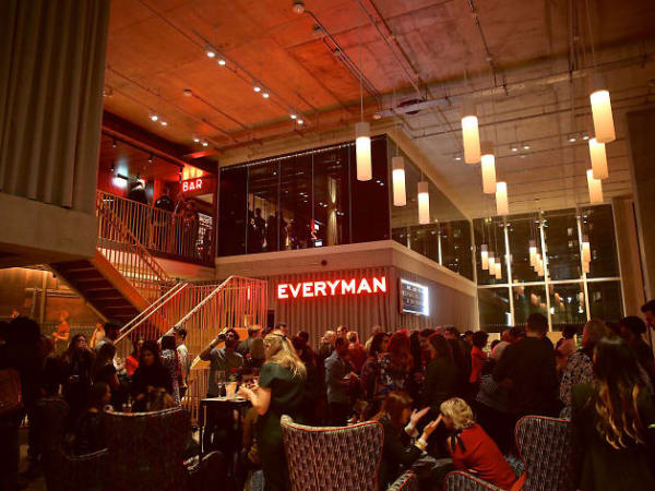 The foyer of a cinema