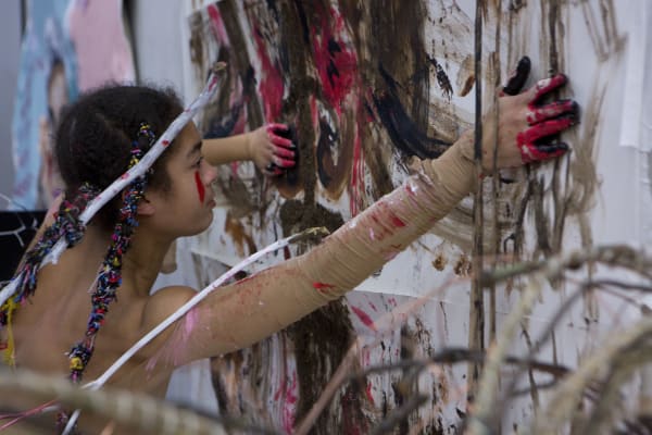 Woman painting
