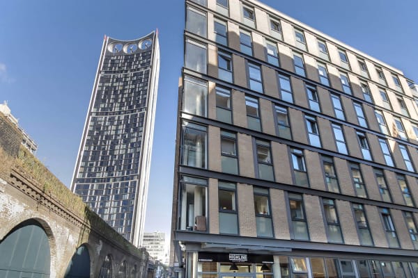 Exterior shot of the Highline Building hall of residence