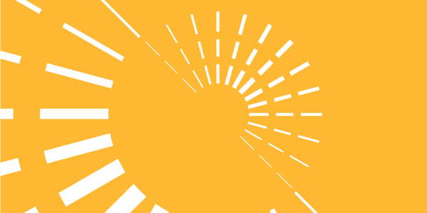 Decorative image of dashed white circles on yellow background