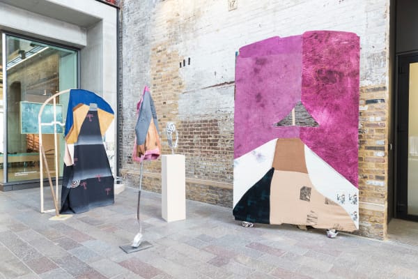 Large colourful sculptures