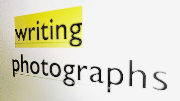 Logo of the Writing Photographs research group